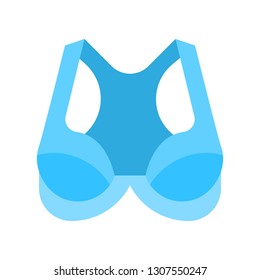 Bra or Brassiere vector illustration, flat design icon