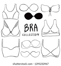 bra collection hand draw