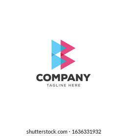 BRA COMPNAY LETTER LOGO, FASHION BRAND LOGO, B LETTER LOGO