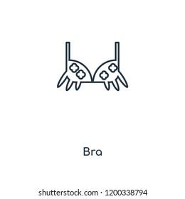 Bra concept line icon. Linear Bra concept outline symbol design. This simple element illustration can be used for web and mobile UI/UX.
