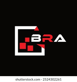 BRA logotipo de carta criativa minimalista. BRA vetor exclusivo iniciais alfabeto letra logotipo design
