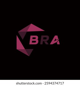 BRA creative minimalist letter logo. BRA unique vector initials alphabet letter logo design
