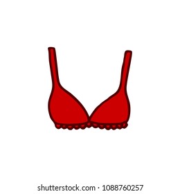 bra doodle icon