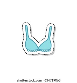 bra doodle icon, sticker