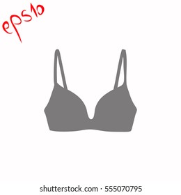 Bra grey icon.