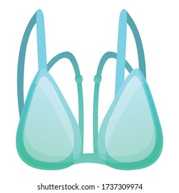 Bra icon. Cartoon of bra vector icon for web design isolated on white background
