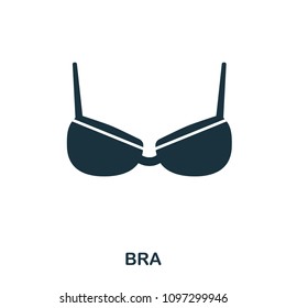 Bra icon. Flat style icon design. UI. Illustration of bra icon. Pictogram isolated on white. Ready to use in web design, apps, software, print