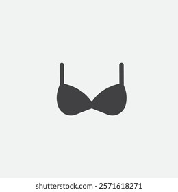 Bra icon flat vector design
