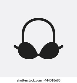 Bra icon illustration isolated vector sign symbol