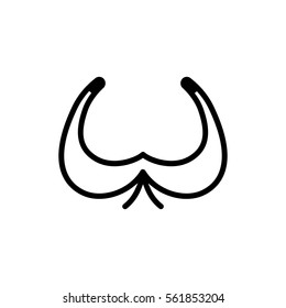 bra icon illustration isolated vector