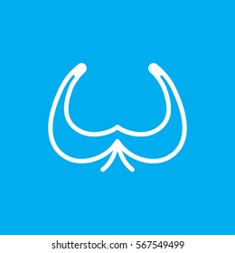 bra icon illustration isolated vector