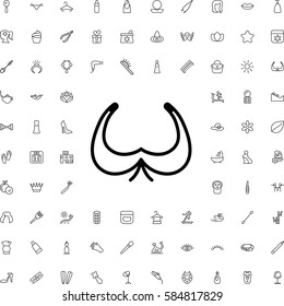 bra icon illustration isolated vector. Beauty icons set.