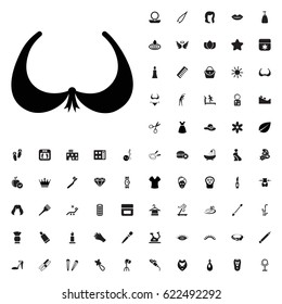 Bra icon illustration isolated vector. beauty icons vector set. on white backgroun