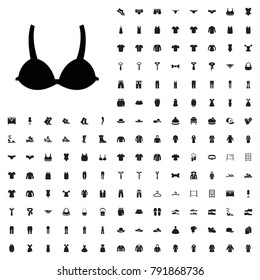 Bra icon illustration isolated vector sign symbol. editable clothes icons vector set.