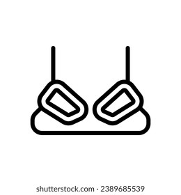 bra icon line style vector