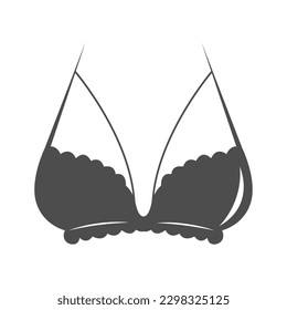 Bra icon logo design illustration