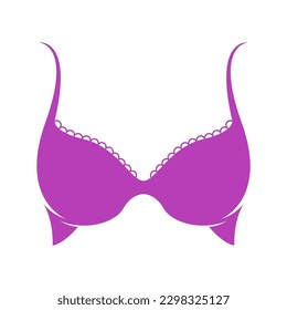 Bra icon logo design illustration