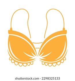 Bra icon logo design illustration