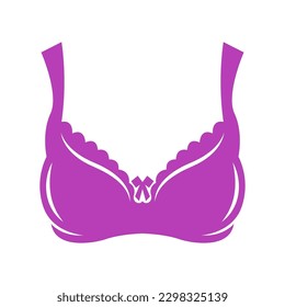 Bra icon logo design illustration