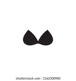 Bra icon logo free vector design
