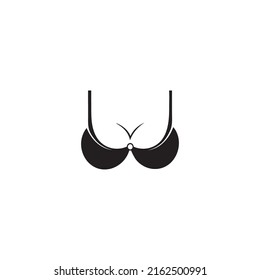 Bra icon logo free vector design
