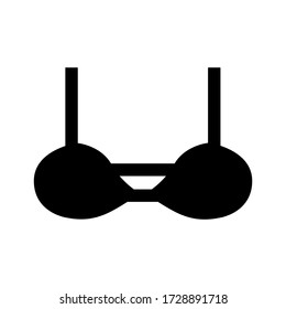 icono de sujetador o logotipo símbolo de signo aislado ilustración vectorial - iconos vectoriales de estilo negro de alta calidad
