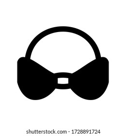 icono de sujetador o logotipo símbolo de signo aislado ilustración vectorial - iconos vectoriales de estilo negro de alta calidad
