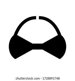 icono de sujetador o logotipo símbolo de signo aislado ilustración vectorial - iconos vectoriales de estilo negro de alta calidad
