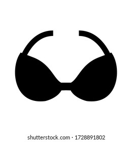 icono de sujetador o logotipo símbolo de signo aislado ilustración vectorial - iconos vectoriales de estilo negro de alta calidad
