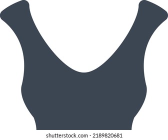 Bra icon on white background
