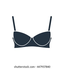 bra, icon on white background