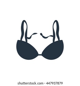 bra, icon on white background