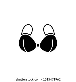 Bra icon. Simple glyph, flat vector of beauty icons for ui and ux, website or mobile application