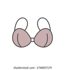 Bra icon. Simple outline colored vector of beauty icons for ui and ux, website or mobile application