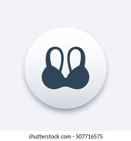 bra icon, underwear sign, vector illustration