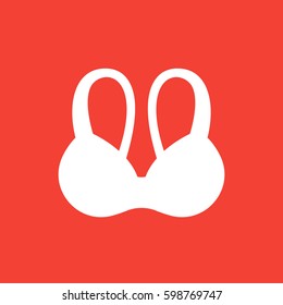 bra icon, underwear vector sign