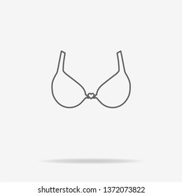 Bra icon. Vector concept illustration for design.