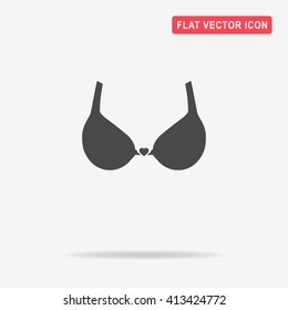 Bra icon. Vector concept illustration for design.