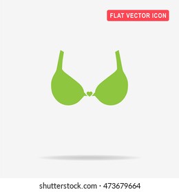 Bra icon. Vector concept illustration for design.