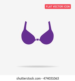 Bra icon. Vector concept illustration for design.