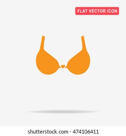 Bra icon. Vector concept illustration for design.