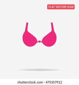 Bra Icon. Vector Concept Illustration For Design.