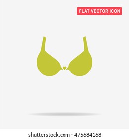 Bra icon. Vector concept illustration for design.