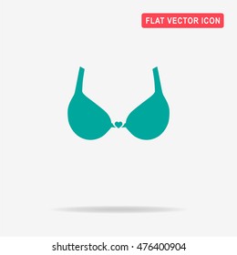 Bra icon. Vector concept illustration for design.