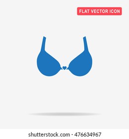 Bra icon. Vector concept illustration for design.