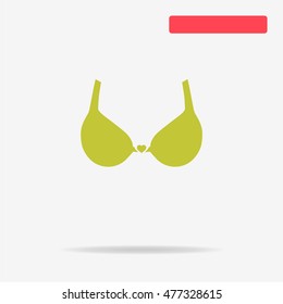 Bra icon. Vector concept illustration for design.