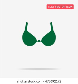 Bra icon. Vector concept illustration for design.