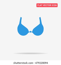 Bra icon. Vector concept illustration for design.