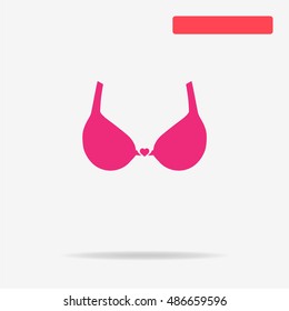 Bra icon. Vector concept illustration for design.