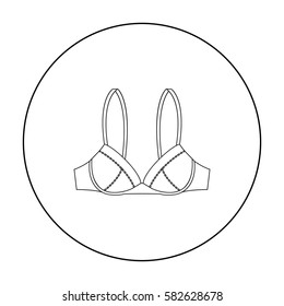 Bra icon of vector illustration for web and mobile